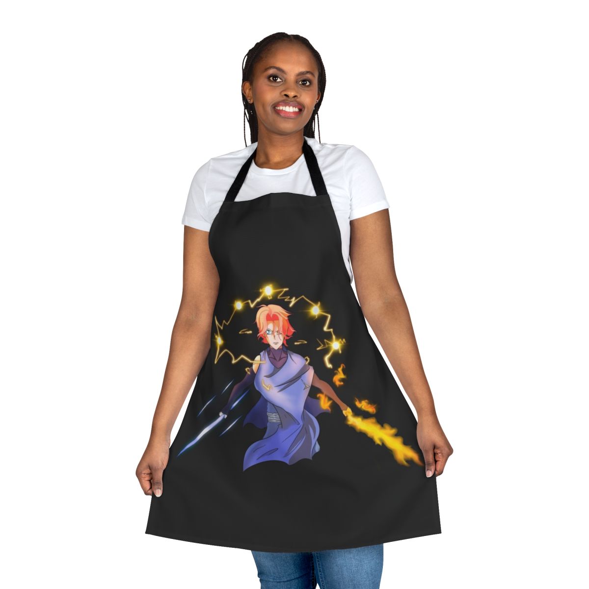 Sypha Belnades from Castlevania in a magical apron design