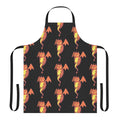 Illustration of a legendary cat dragon on a high-quality apron