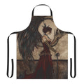 Apron featuring a dark, mystical dragon design by artist Amy Brown