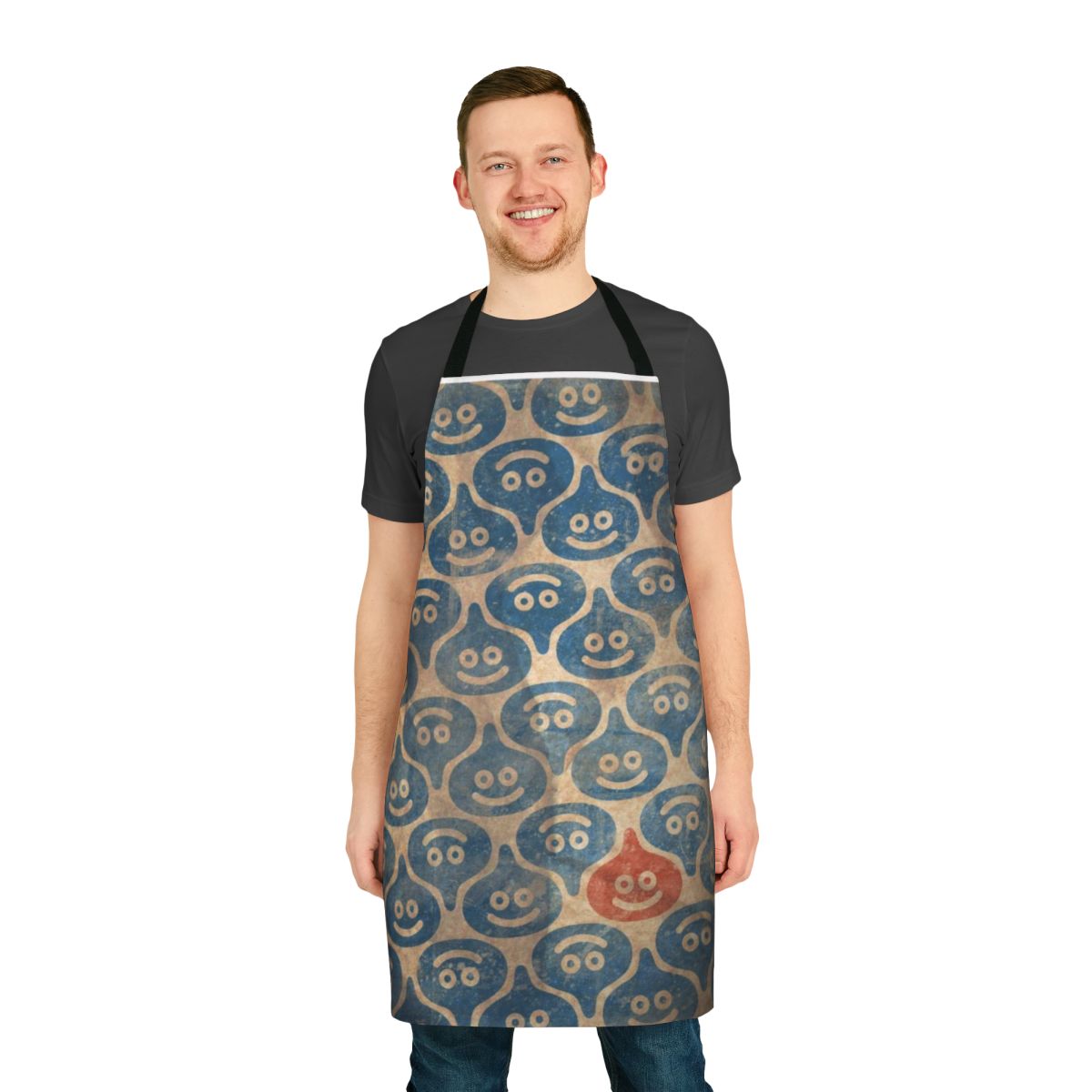 Vibrant apron featuring a dragon motif, perfect for fans of fantasy video games and anime.