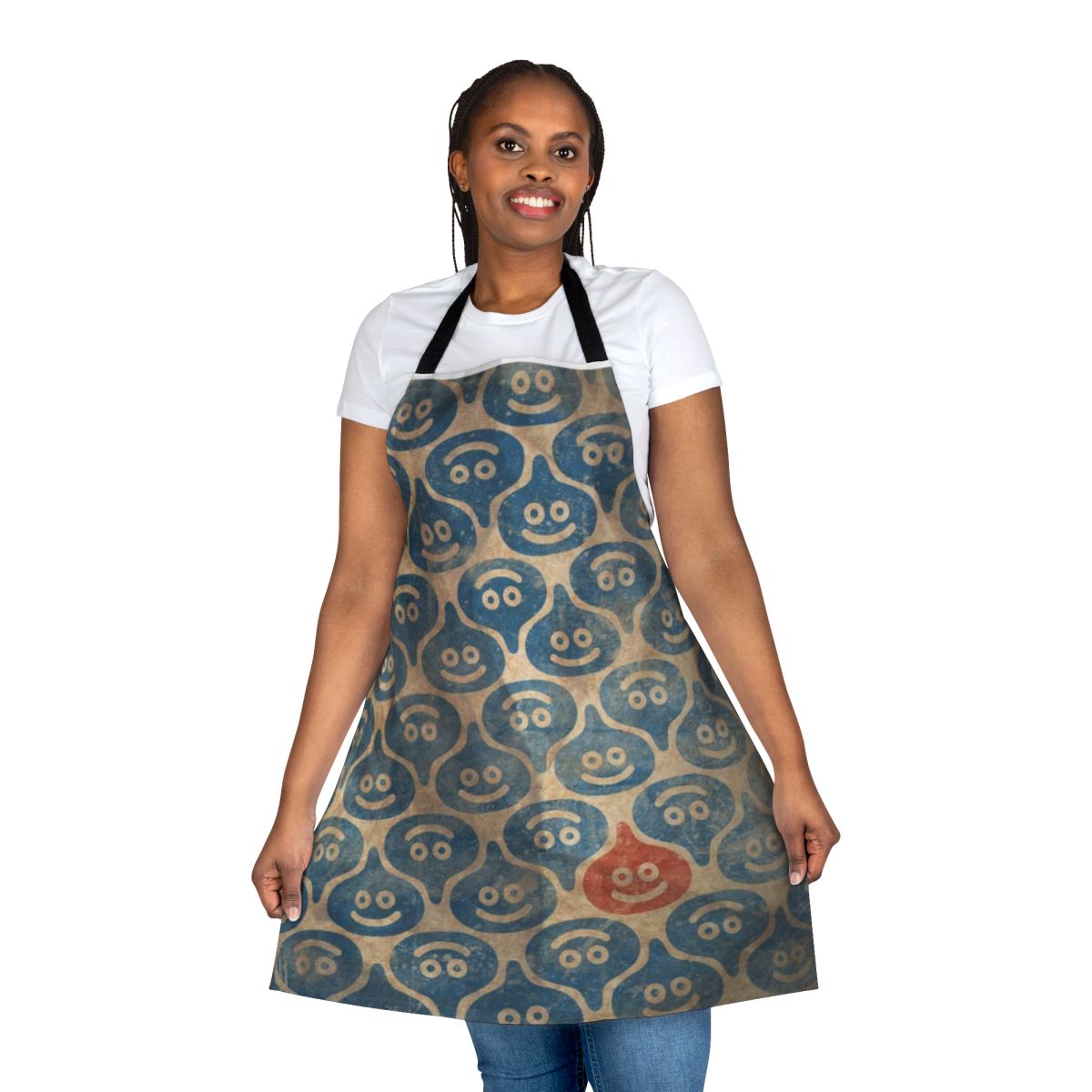 Vibrant apron featuring a dragon motif, perfect for fans of fantasy video games and anime.