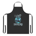 Vibrant purple dragon design on a high-quality apron
