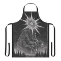 Beautifully designed apron featuring an elder sunbaby motif, perfect for nature-lovers and fantasy enthusiasts.