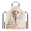 Whimsical fantasy-inspired apron featuring fairy, dragon, and autumn motifs