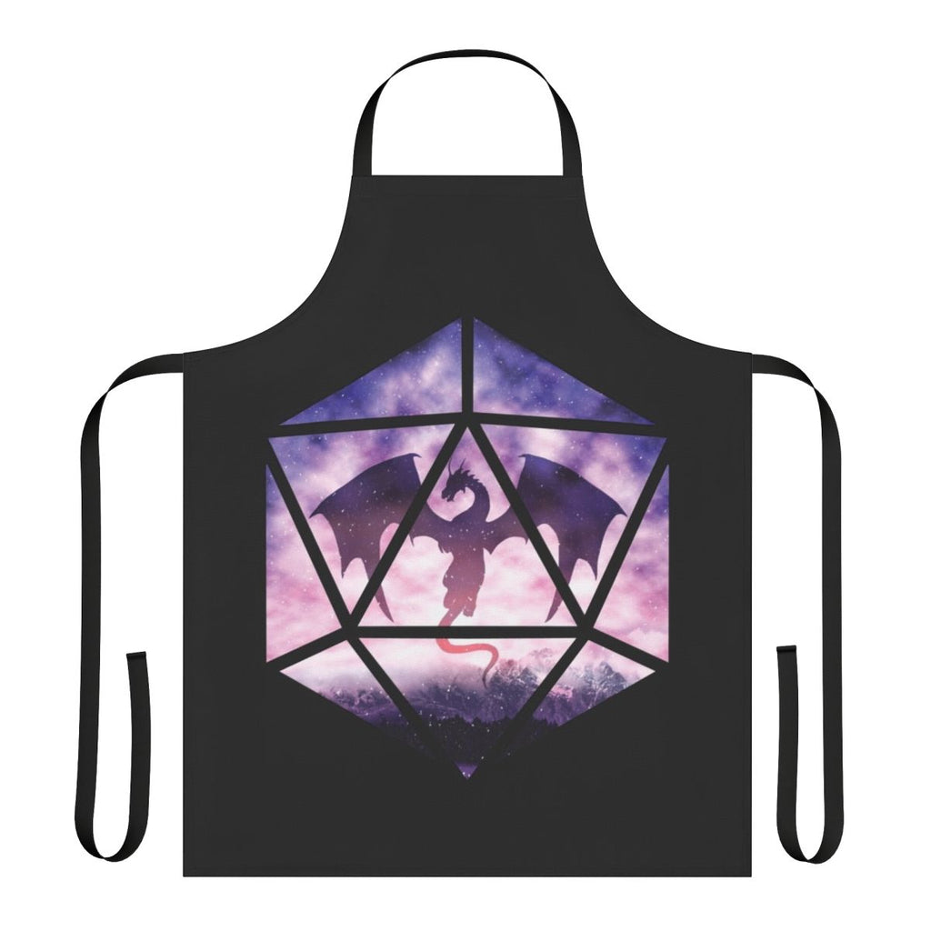 A vibrant, dragon-themed apron perfect for tabletop RPG players and game masters.