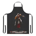Elegant fantasy-themed apron with rose and Ascian motifs, perfect for cosplay or home use.
