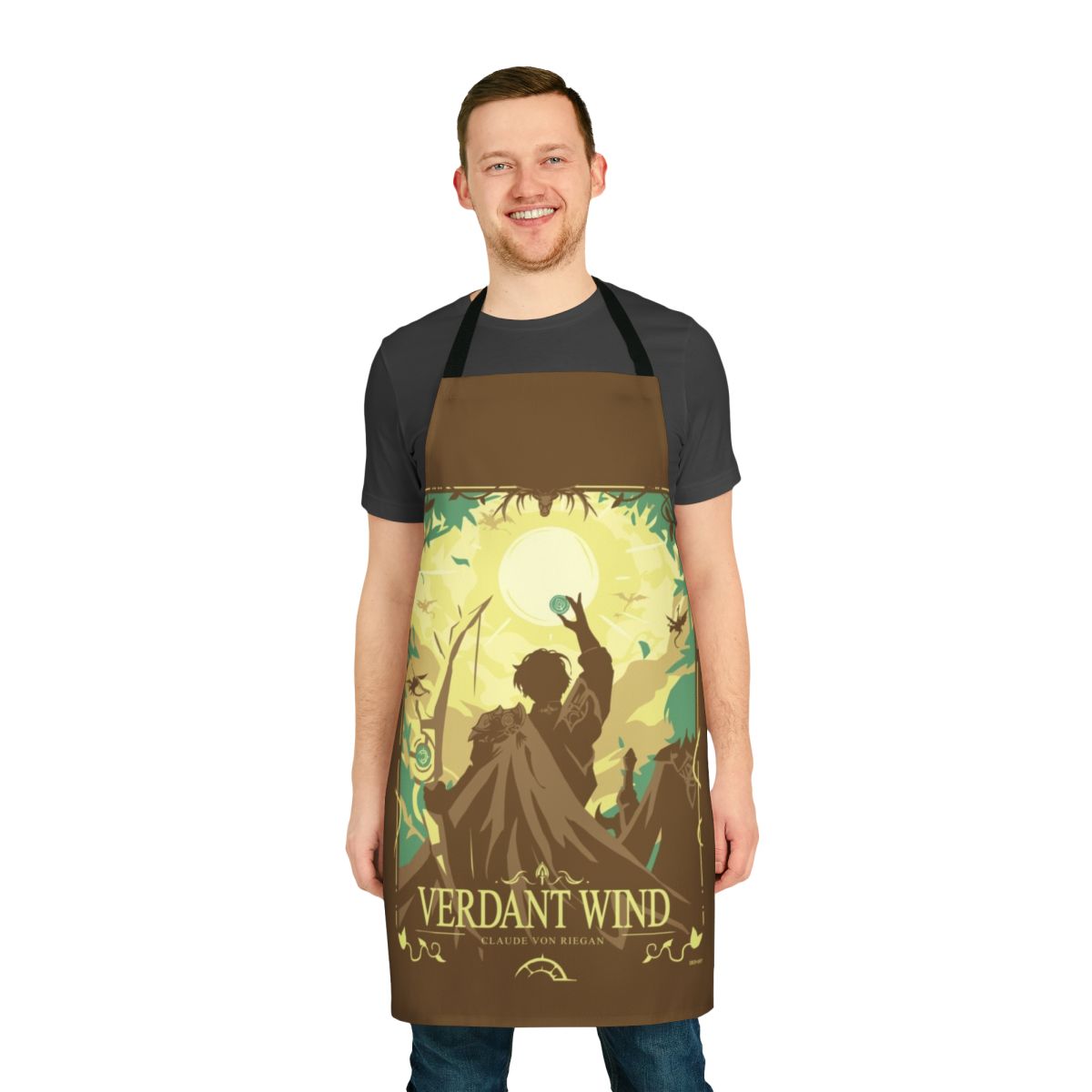 A stylish and functional apron featuring characters from the beloved Fire Emblem: Three Houses video game.