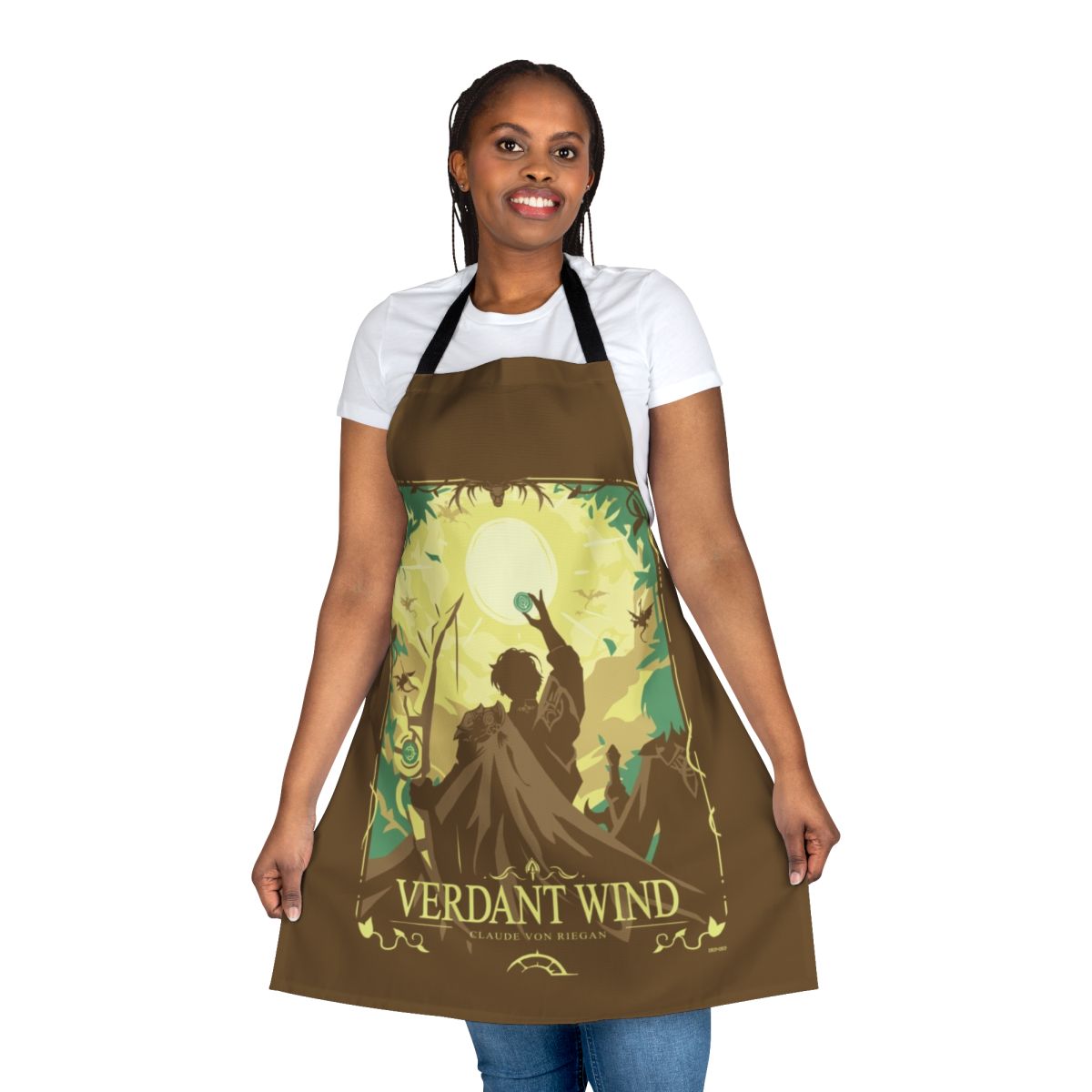 A stylish and functional apron featuring characters from the beloved Fire Emblem: Three Houses video game.