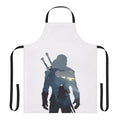 Stylish apron featuring fantasy elements and characters from The Witcher's Wild Hunt video game