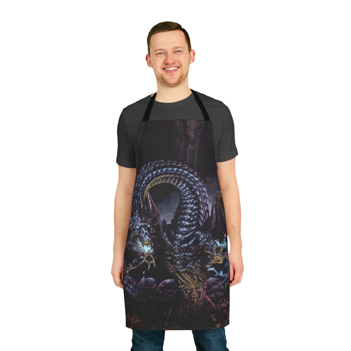 Apron featuring a powerful fantasy dragon design