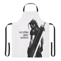 Enchanting fantasy-inspired apron with characters from popular video game series