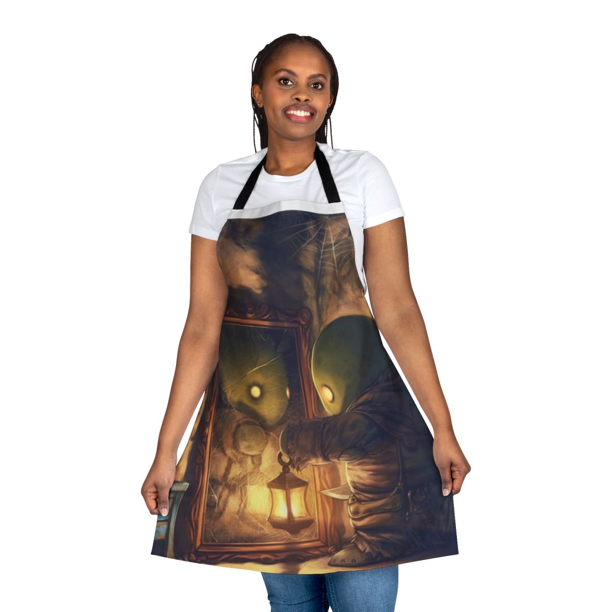 Tomberi-inspired apron with Final Fantasy-themed design