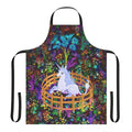 Captivating fantasy apron featuring the last unicorn in captivity