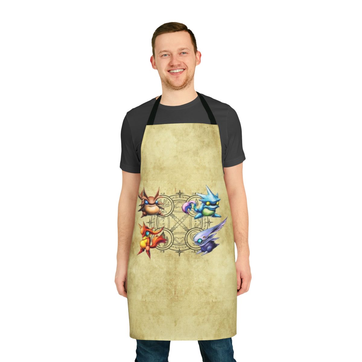 Golden Djinn Apron inspired by the video game Golden Sun