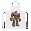 Embroidered apron featuring a detailed golem design, perfect for fans of fantasy and mythology.