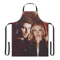 Whimsical Grimm-themed apron featuring characters Nick Burkhardt and Adalind Schade