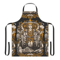 A beautifully crafted apron featuring the goddess Hecate, inspired by Iberian art and design.