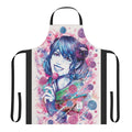 Vibrant watercolor-style Jester Lavorre apron with candy-themed design