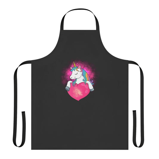 Apron featuring a stunning design with legendary animals, fantasy creatures like dragons and unicorns, and other mystical elements.