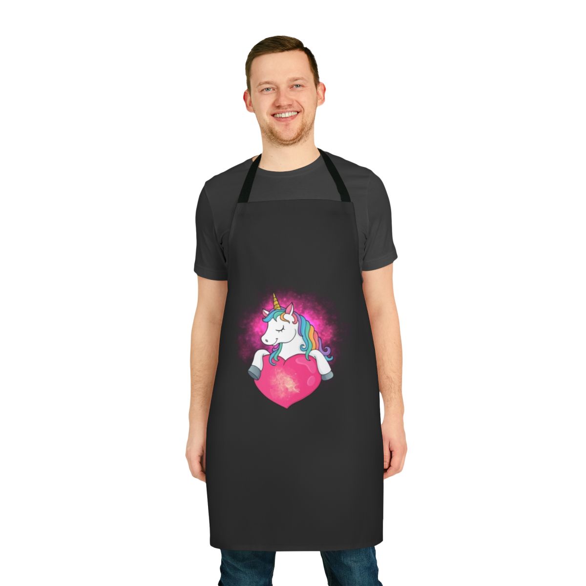 Apron featuring a stunning design with legendary animals, fantasy creatures like dragons and unicorns, and other mystical elements.