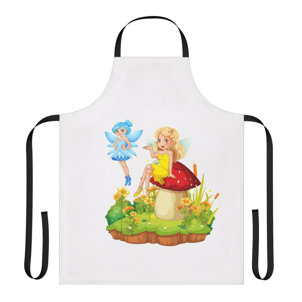 Apron featuring a design with legendary animals, mystic dragons, and other fantasy creatures