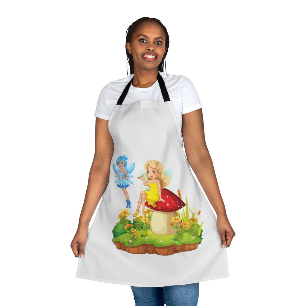 Apron featuring a design with legendary animals, mystic dragons, and other fantasy creatures