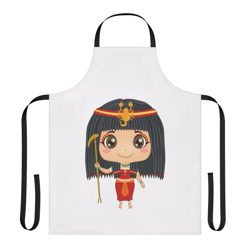 Apron featuring a design of legendary animals including a dragon, unicorn, and falcon.