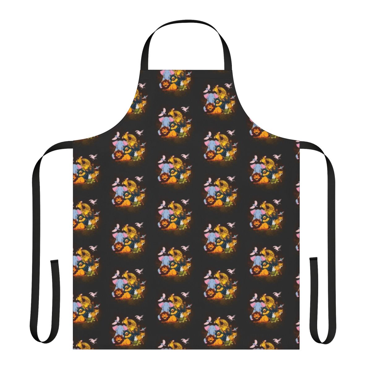 Enchanting Legendary Animals Apron with Mystic Dragon, Unicorn, and Falcon