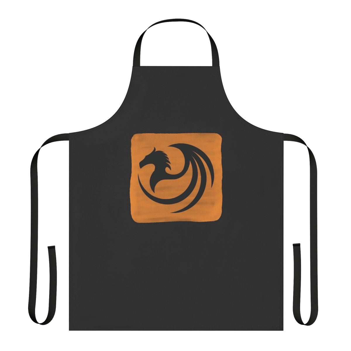 Apron featuring a whimsical design of legendary animals and a mystical dragon
