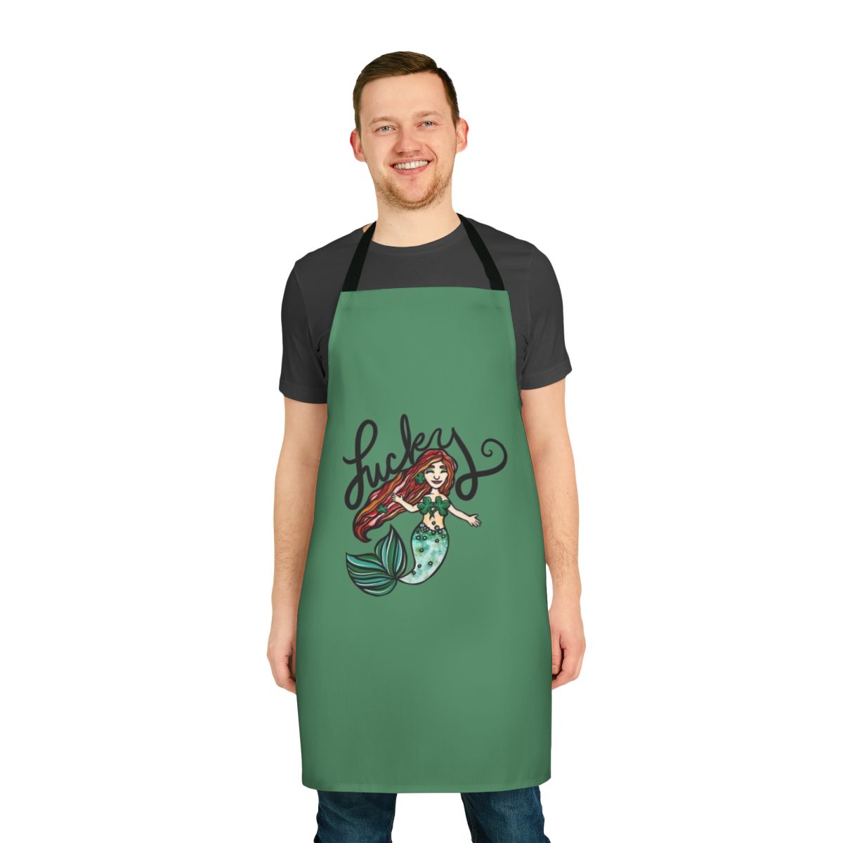 Magical mermaid-themed apron in a whimsical, charming design
