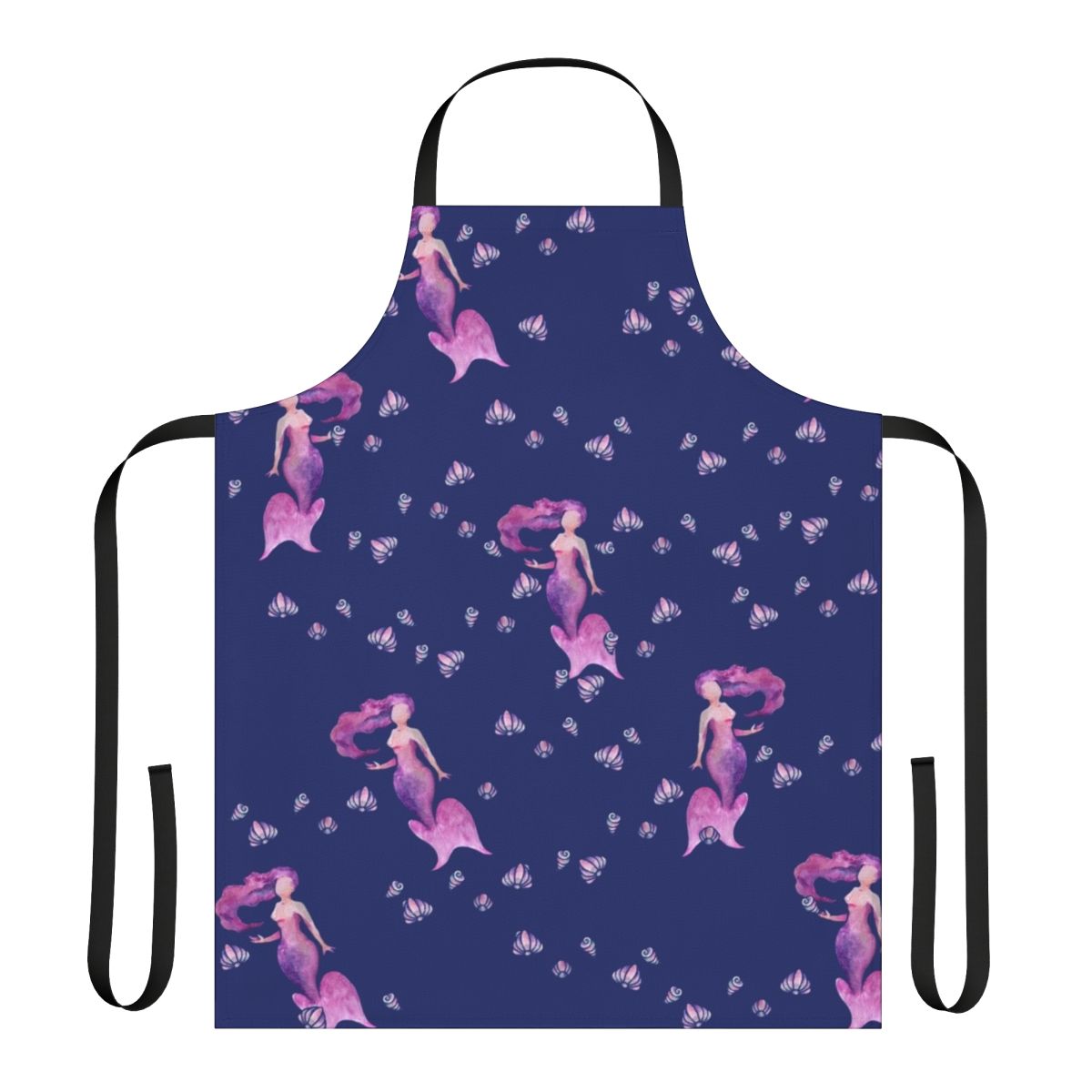 Mermaid-themed apron with a whimsical ocean design