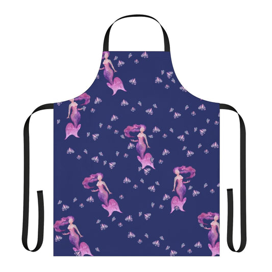 Mermaid-themed apron with a whimsical ocean design