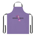 Purple mermaid friends apron with mythical creature design