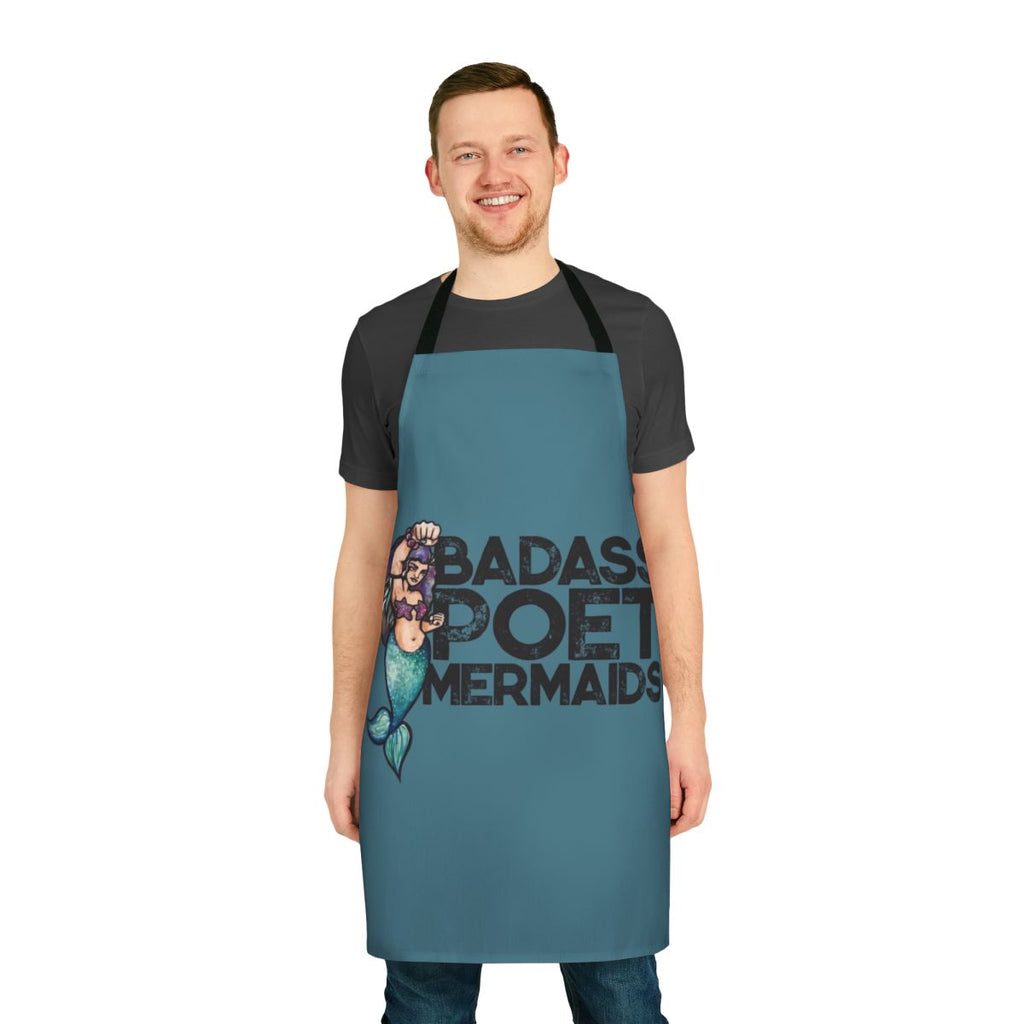 Apron featuring whimsical mermaid design for poetry lovers