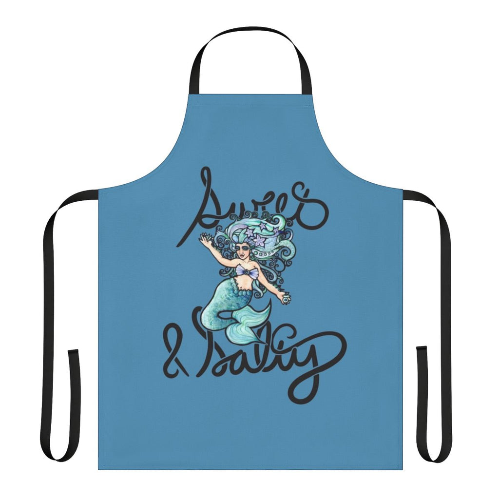 Whimsical mermaid-inspired apron featuring a sweet and salty design