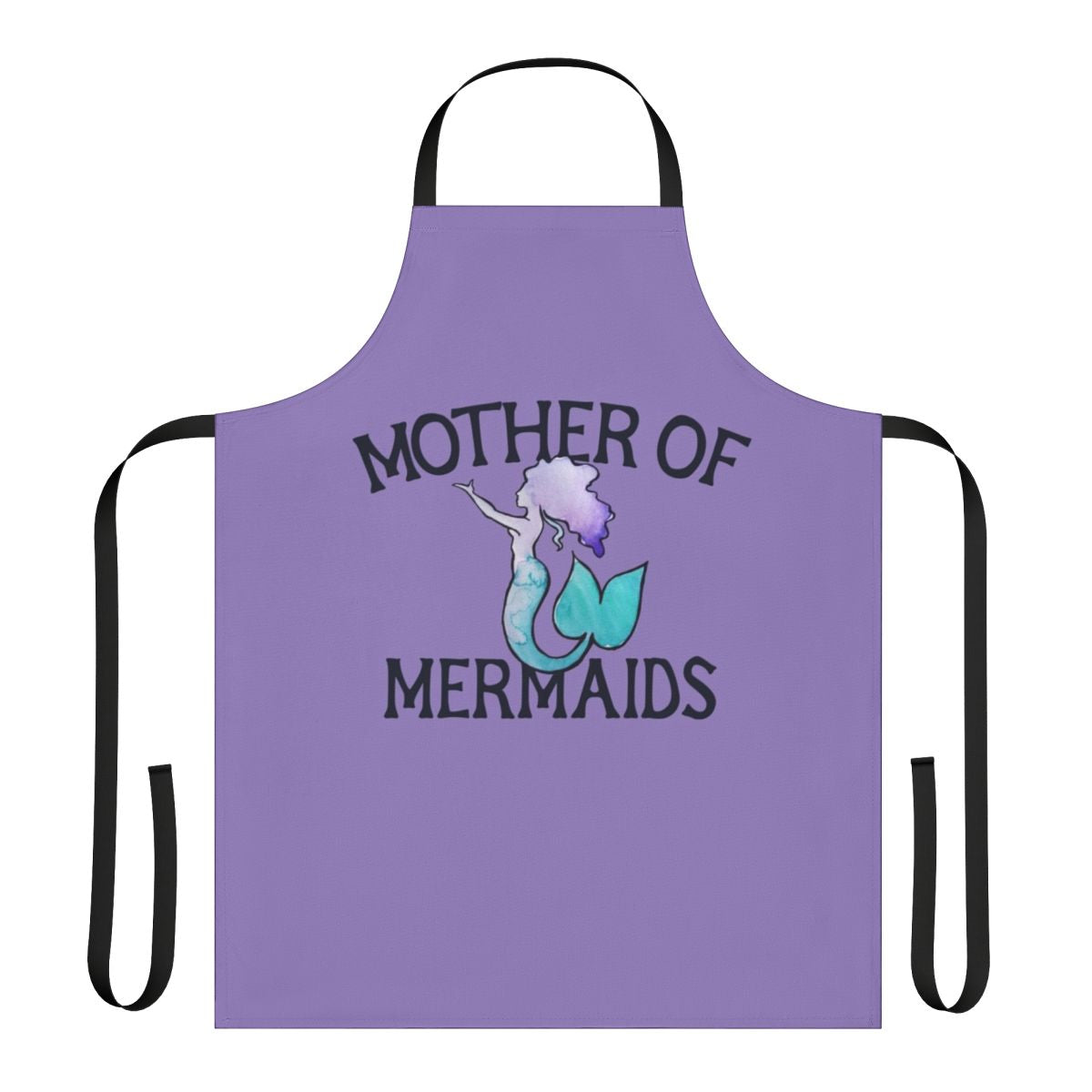 Vibrant mermaid-inspired apron with detailed artwork