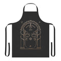 Apron with a detailed Gates of Moria design, inspired by the Lord of the Rings fantasy world.