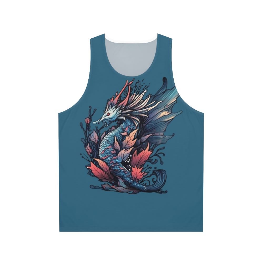 Unisex tank top featuring a design of mythical creatures