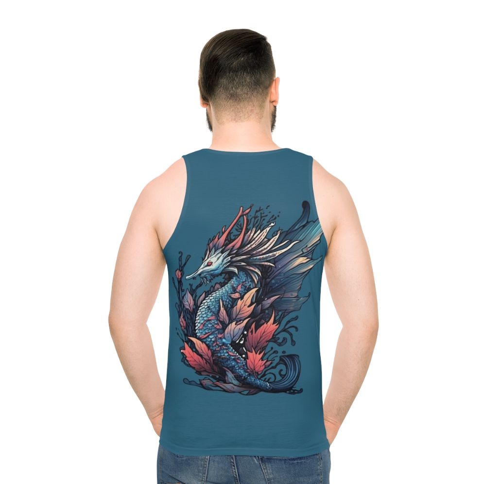 Unisex tank top featuring a design of mythical creatures