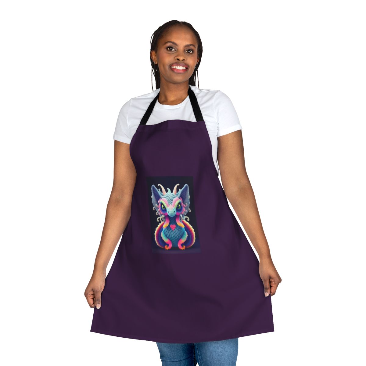 Apron featuring a vibrant, imaginative design of a legendary mythical creature from fantasy folklore