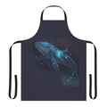 Apron featuring whimsical designs of mythical sea creatures