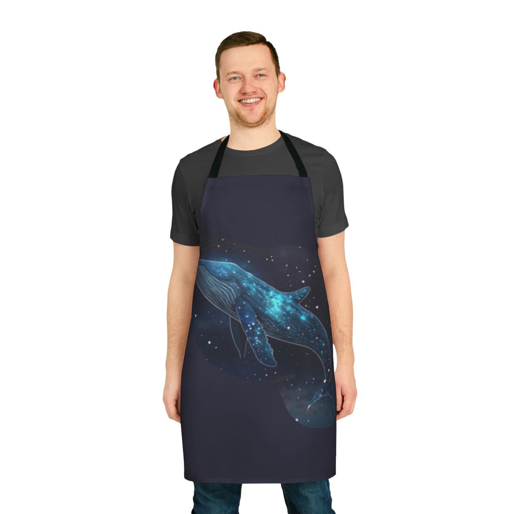 Apron featuring whimsical designs of mythical sea creatures