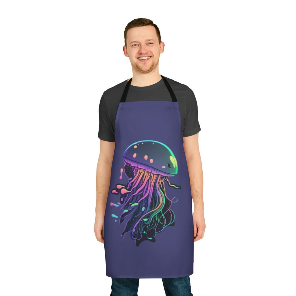 Mythical sea creatures design on a decorative apron