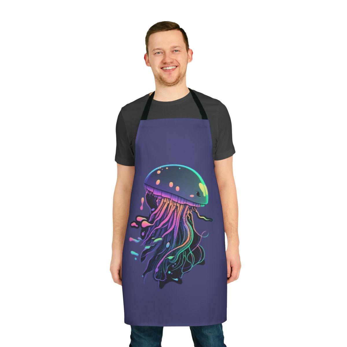 Mythical sea creatures design on a decorative apron