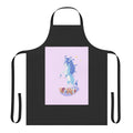 Mythical unicorn apron with fantasy forest and stars design