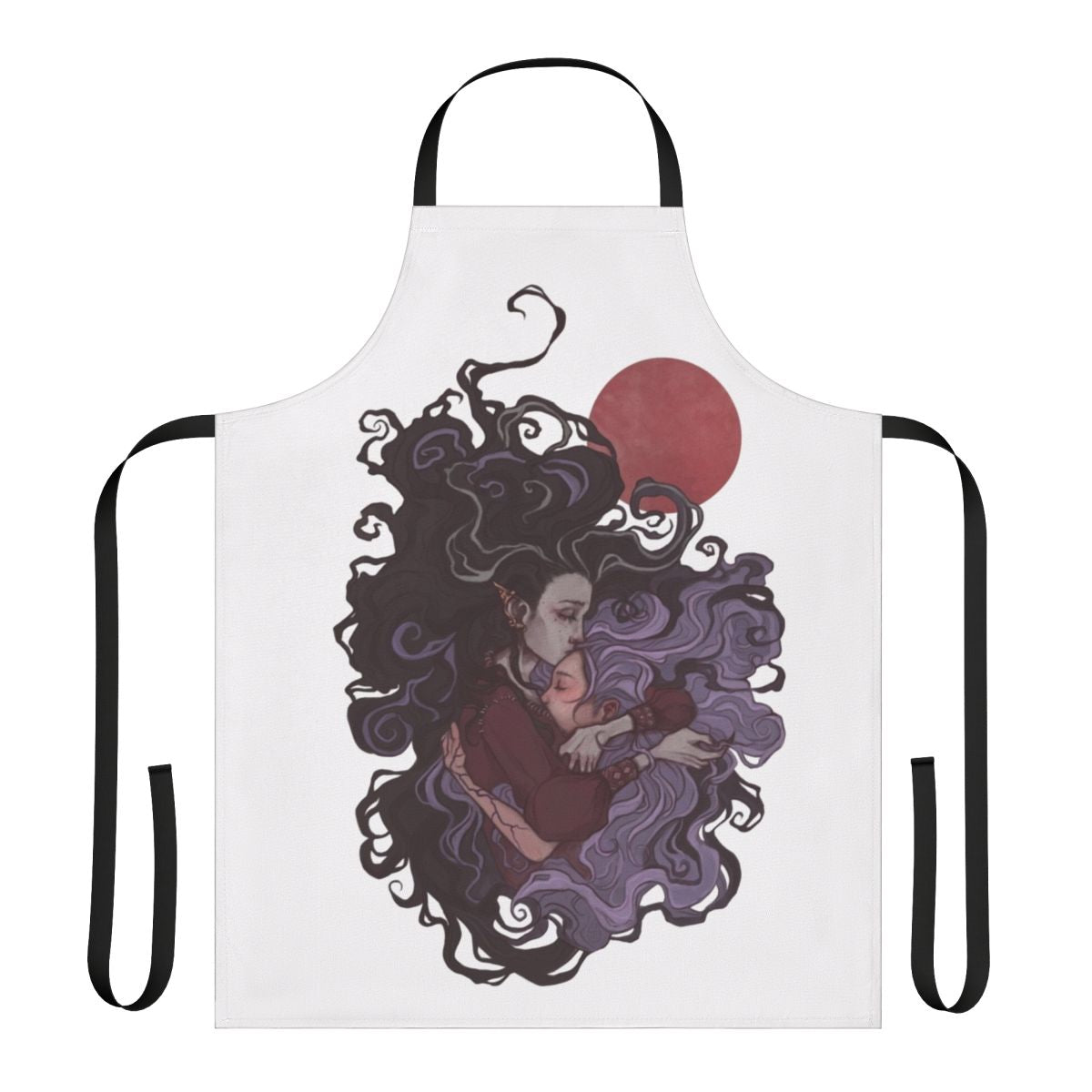 A fantasy-inspired apron featuring the phrase "Nightmares Are Just Fun Dreams"