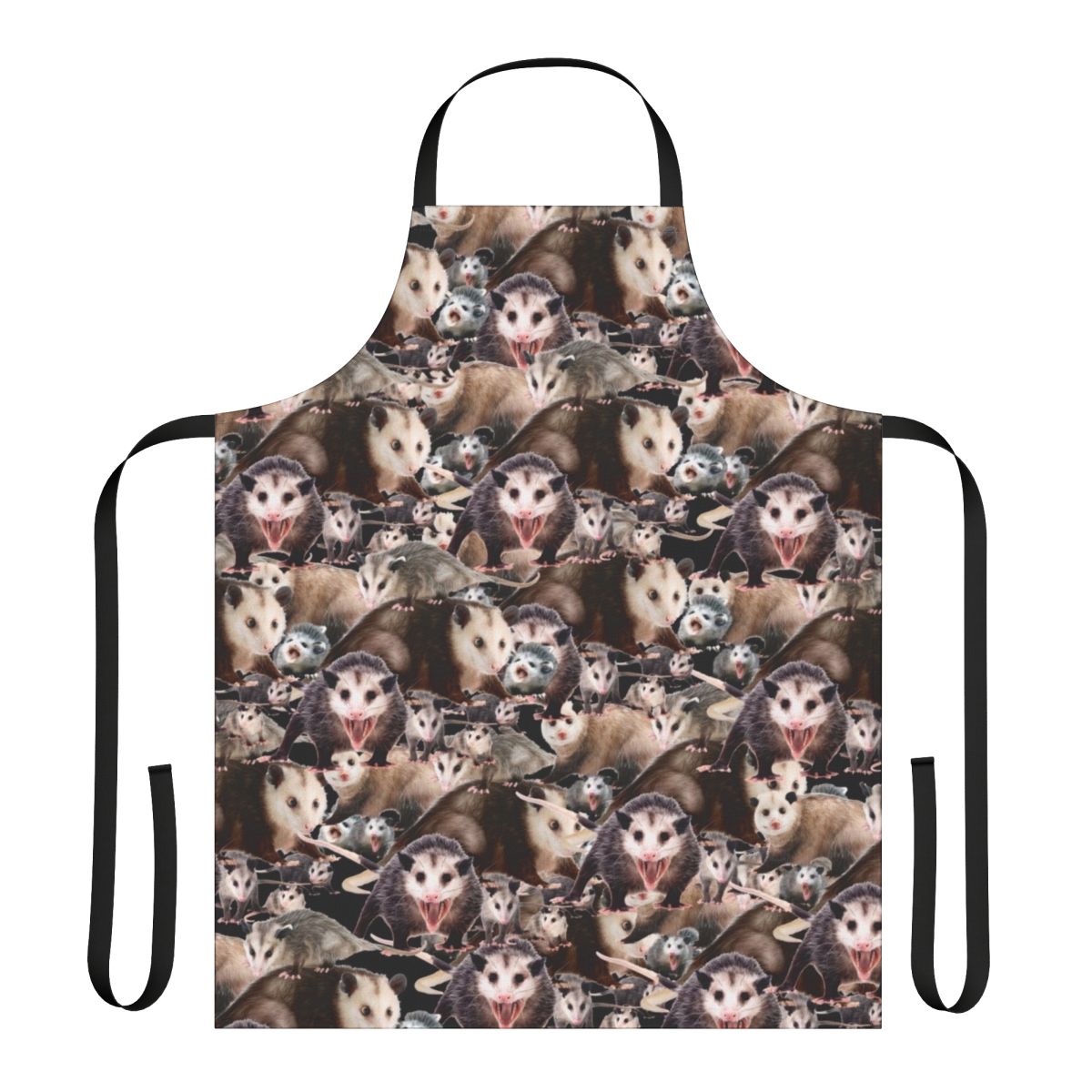 Whimsical opossum apron featuring a possum design