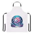 Whimsical apron featuring a fantastical petal fish design, perfect for the fantasy kitchen.