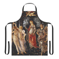 Sandro Botticelli's Primavera masterpiece depicted on a high-quality kitchen apron