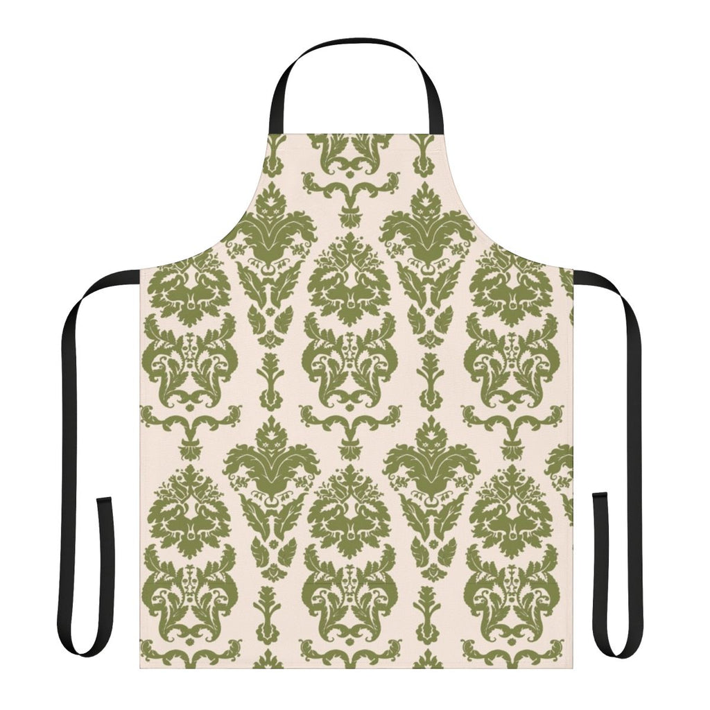 Apron featuring a classic curtain pattern inspired by the musical The Sound of Music